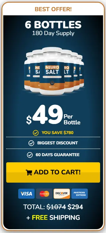 NeuroSalt price 6 bottle